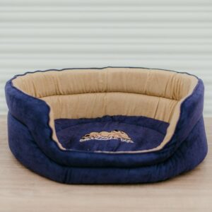 Snoozzzeee Dog - Oval Bed - Purple 23"