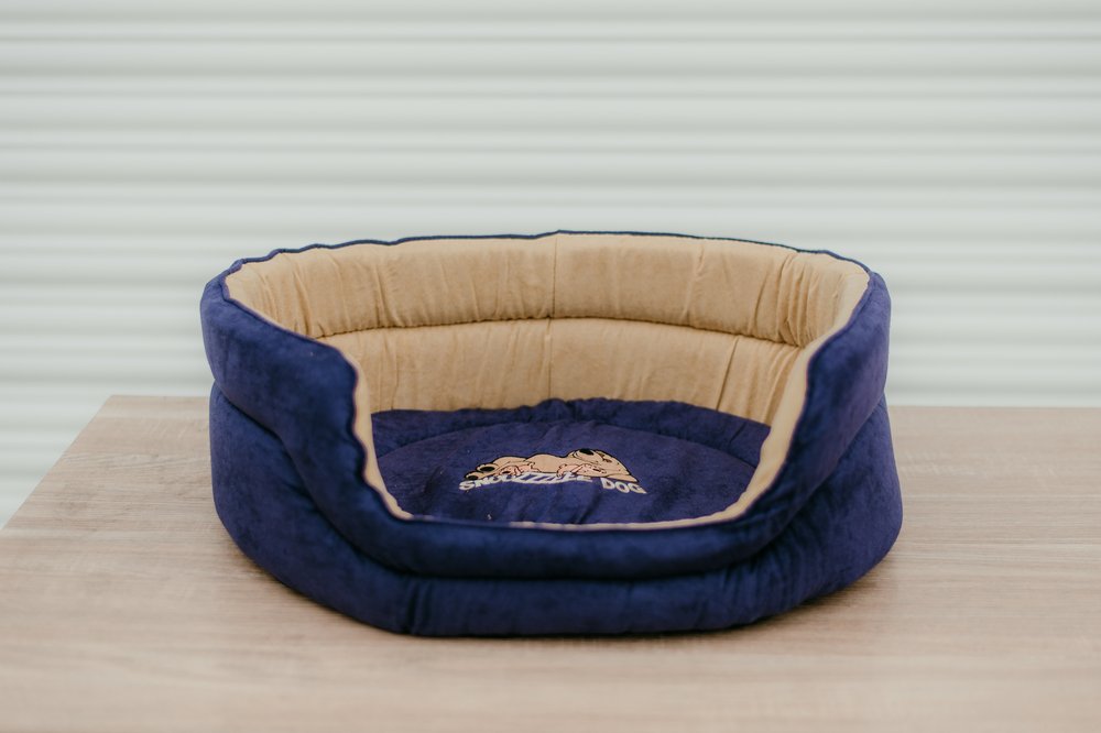 Snoozzzeee Dog - Oval Bed - Purple 23"