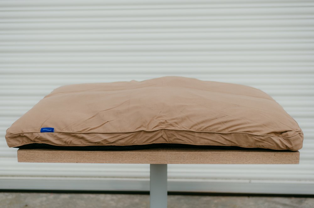 Box Bed - Brushed Cotton Stone - 85 x 120cm