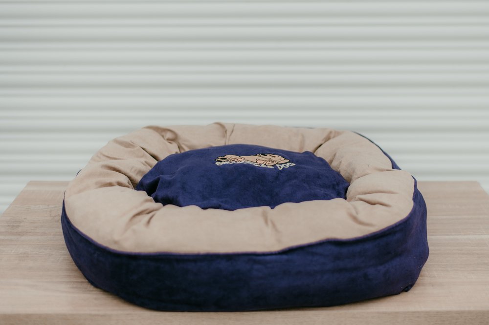 Snoozzzeee Dog - Suedette Donut - Purple 28"