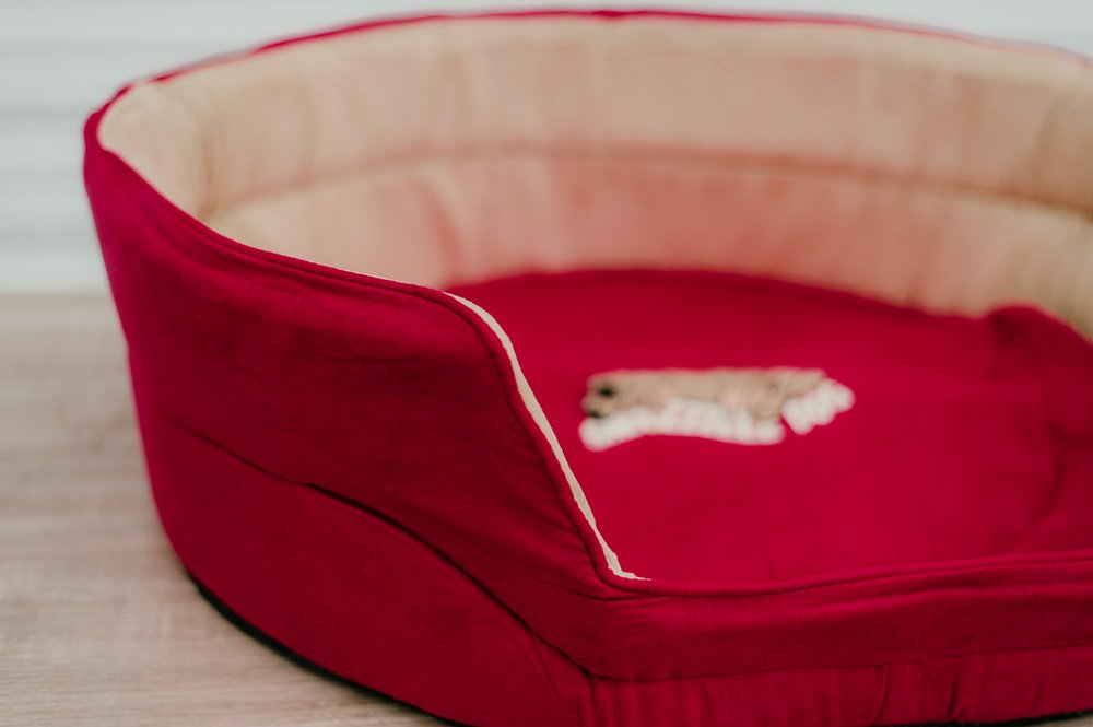 Snoozzzeee Dog - Oval Bed - Cherry 27" - Image 3