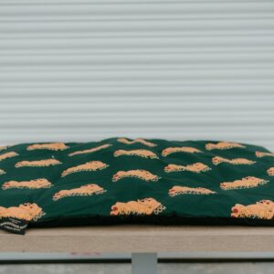 Snoozzzeee Dog - Classic Cotton Lounger - Green 70 x 100cm