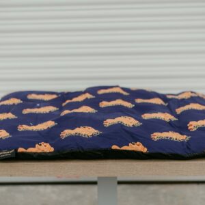 Snoozzzeee Dog - Classic Cotton Lounger - Purple 70 x 100cm