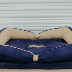 Snoozzzeee Dog Bow Bed - Purple 28"