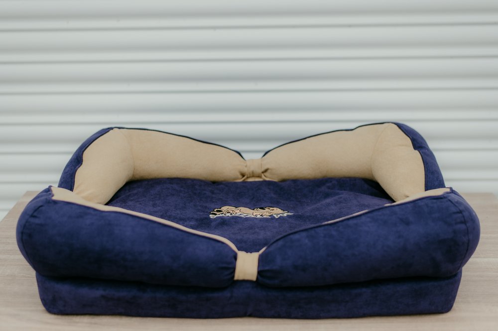 Snoozzzeee Dog Bow Bed - Purple 28"
