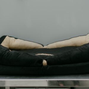Snoozzzeee Dog Bow Bed - Black 36"